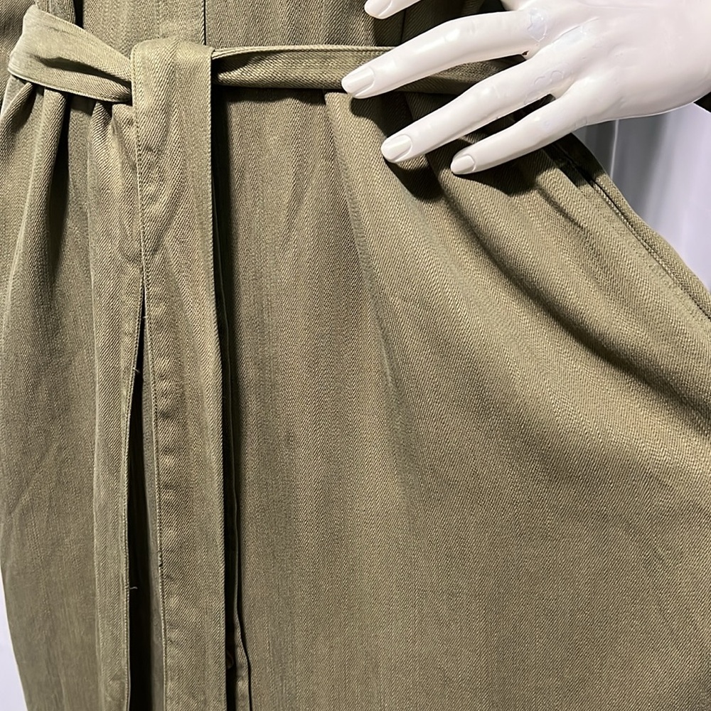 NWT Thread & Supply Long Sleeve Bobbi Dress Olive Green Large - Picture 14 of 17